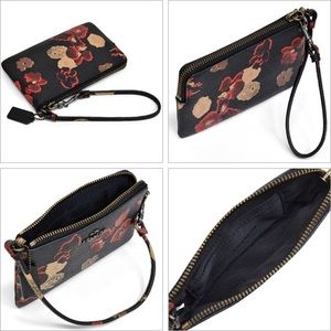 Flower coach wristlet